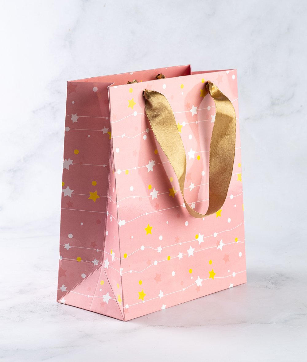 3x3.5 Assorted Tote Gift Bags Pastel Paper Shopping Bag With Handle Pack of  20 - Findings Outlet
